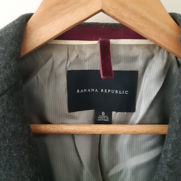 Wool grey blazer - size 6 - Picture 2 of 3